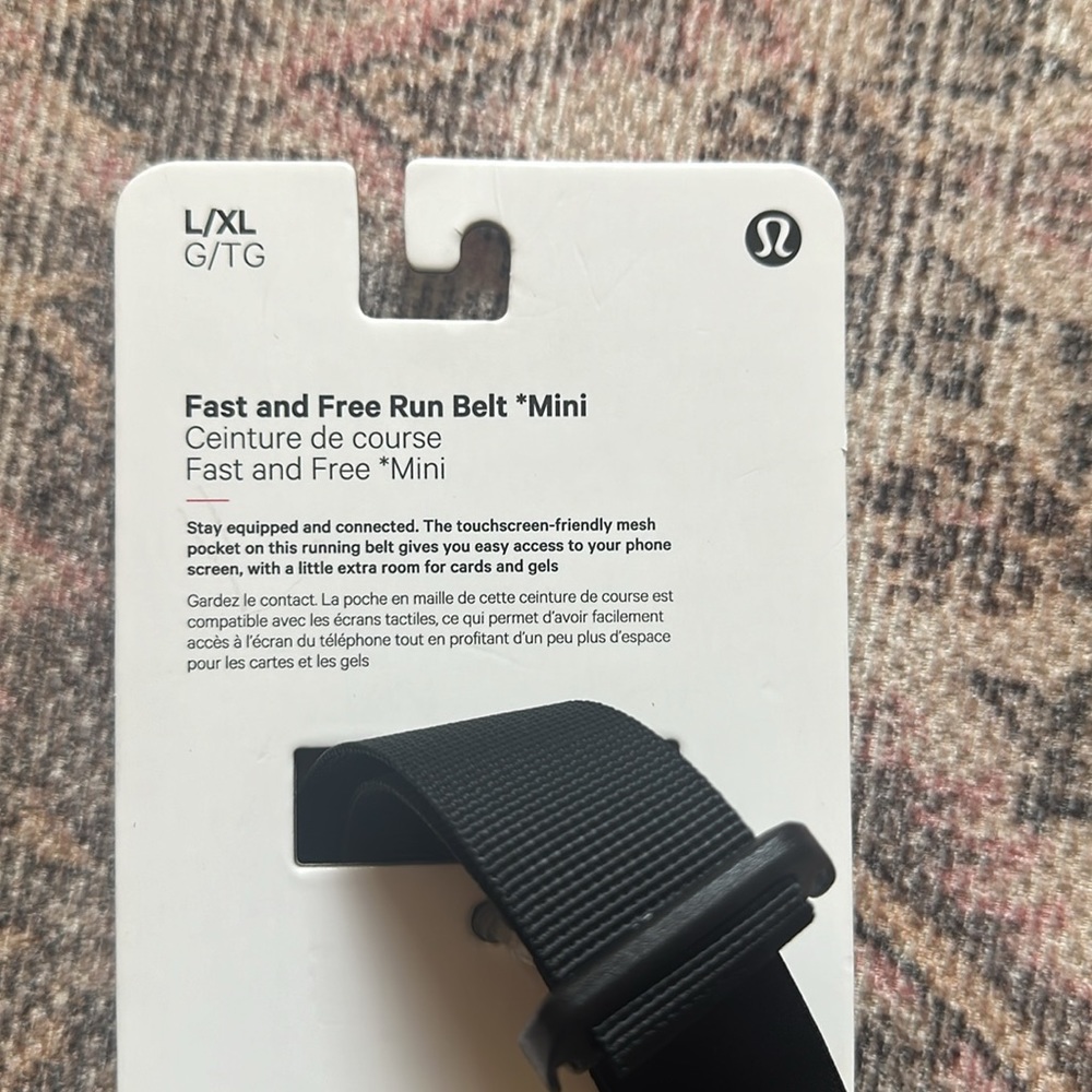 New Lululemon Fast and Free mini  Run Belt L/XL - Picture 2 of 5